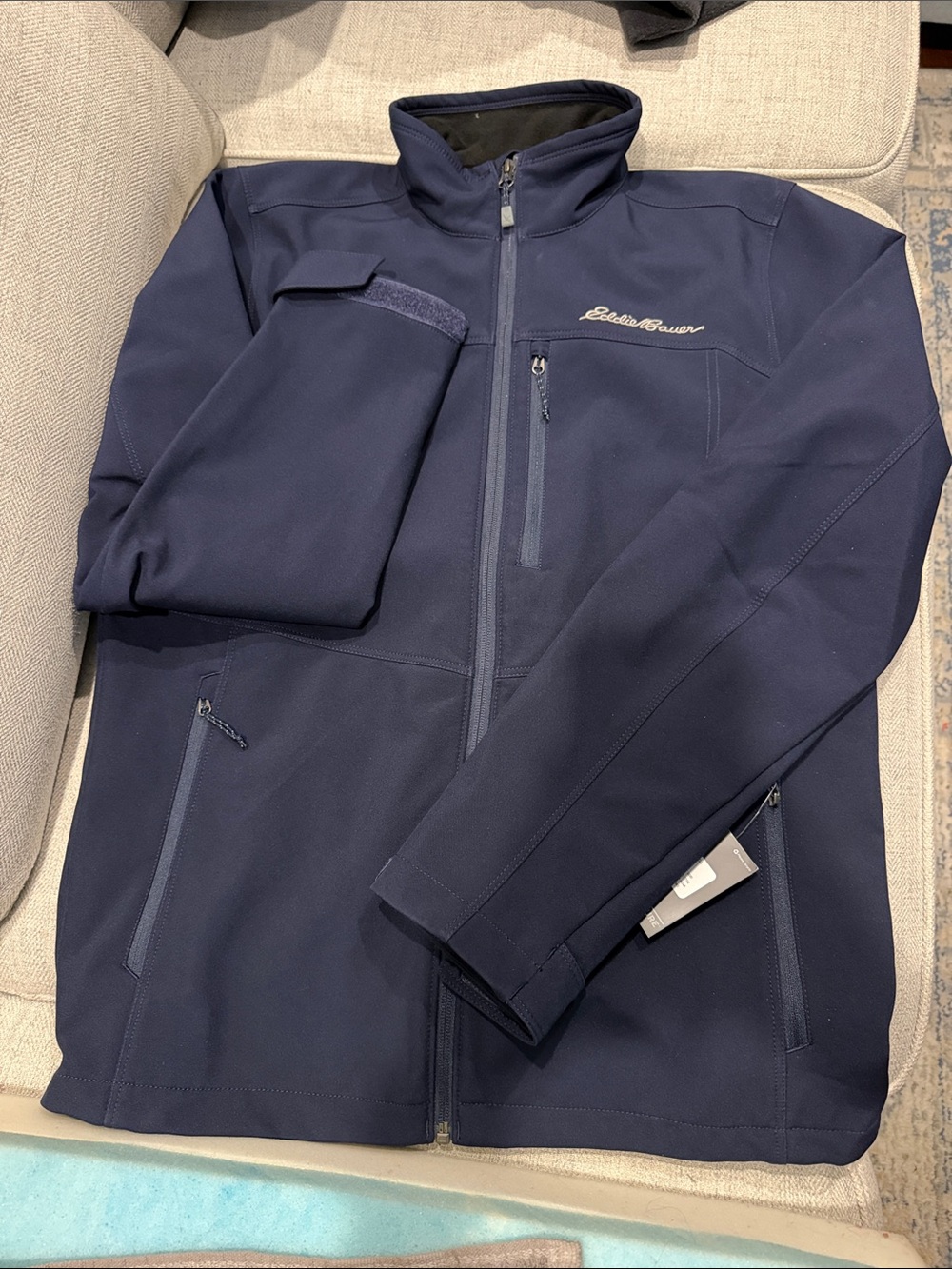 Eddie Bauer Navy Lightweight Softshell Jacket